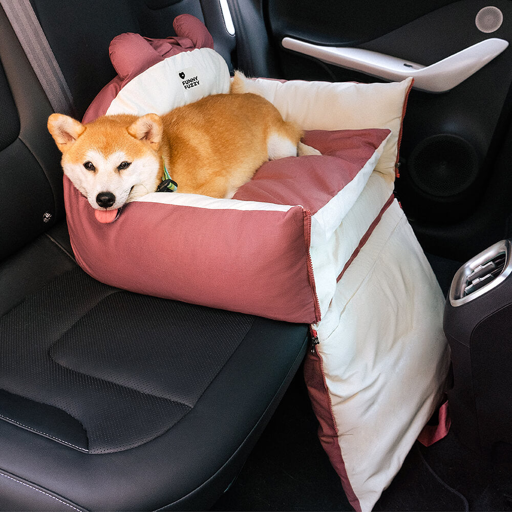Dog Bed Car Seat - FunnyFuzzy
