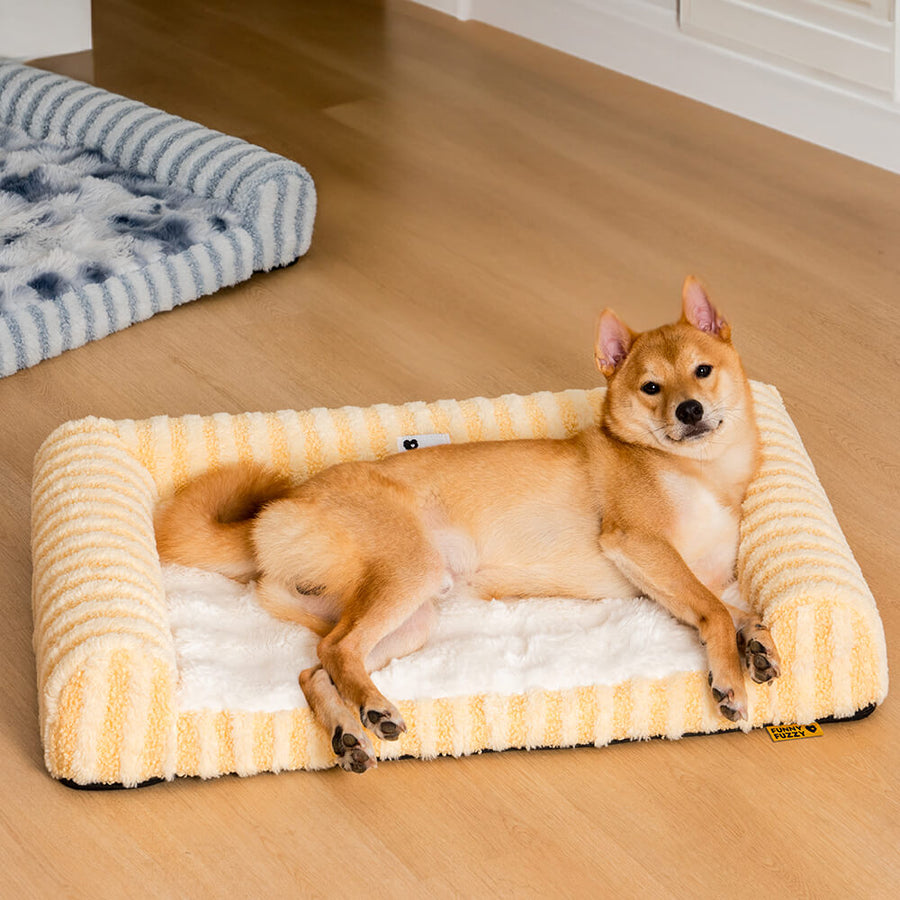 Deluxe Fluffy Full Support Anxiety Relieving Large Dog Bed FunnyFuzzy