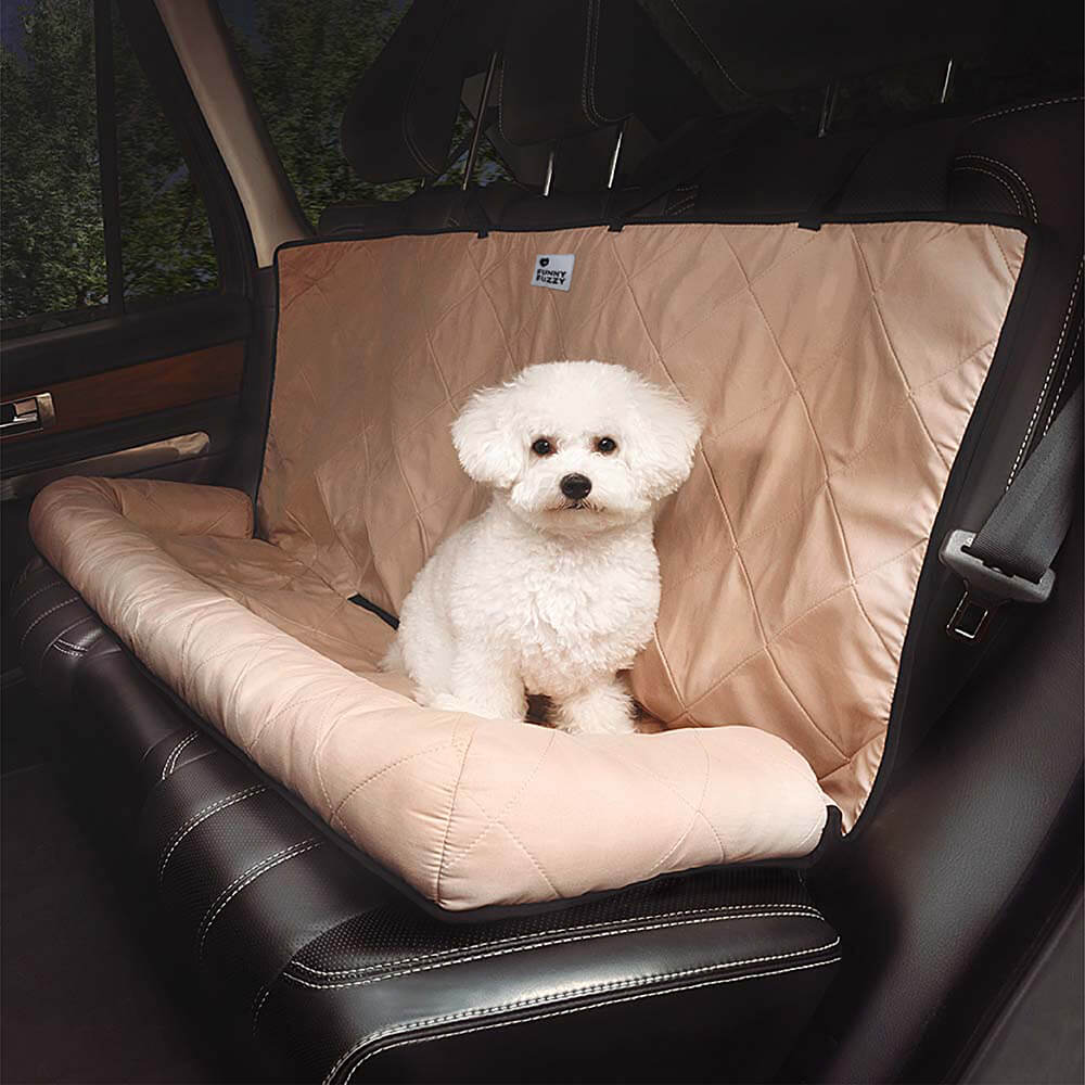 Assento de carro com cama para cachorro