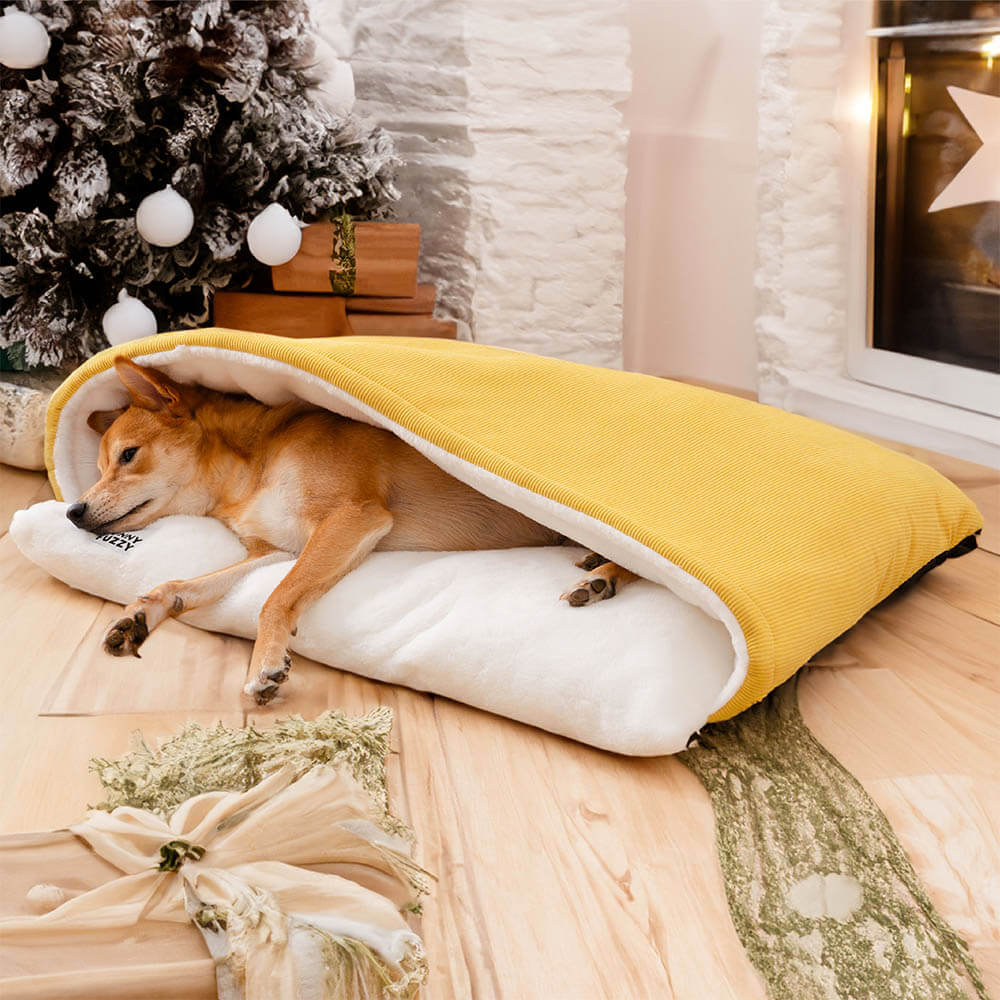 Dog in hot sale sleeping bag