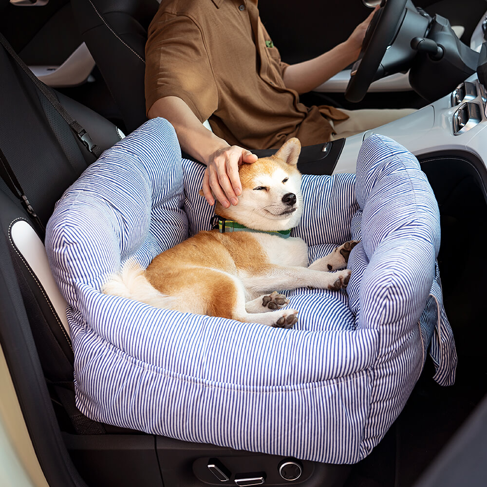 Portable Leisure Outing Pet Bolster Dog Car Seat Bed