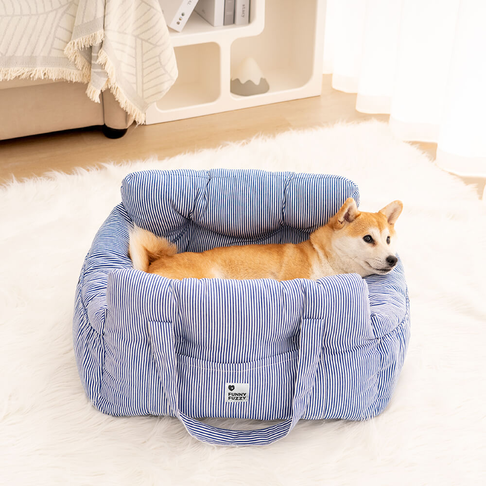 Portable Leisure Outing Pet Bolster Large Dog Car Seat Bed