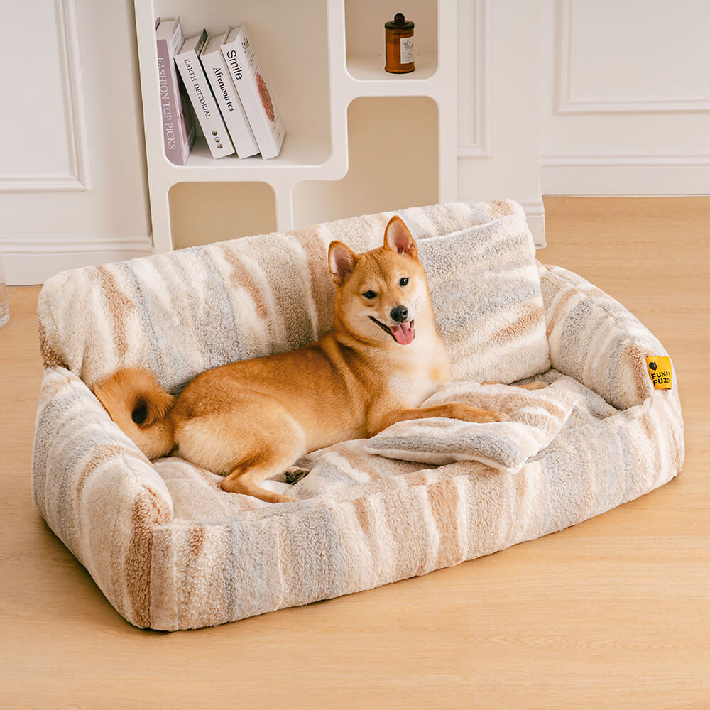 Nordic Fluffy Extra Large Cozy Dog & Cat Sofa Bed