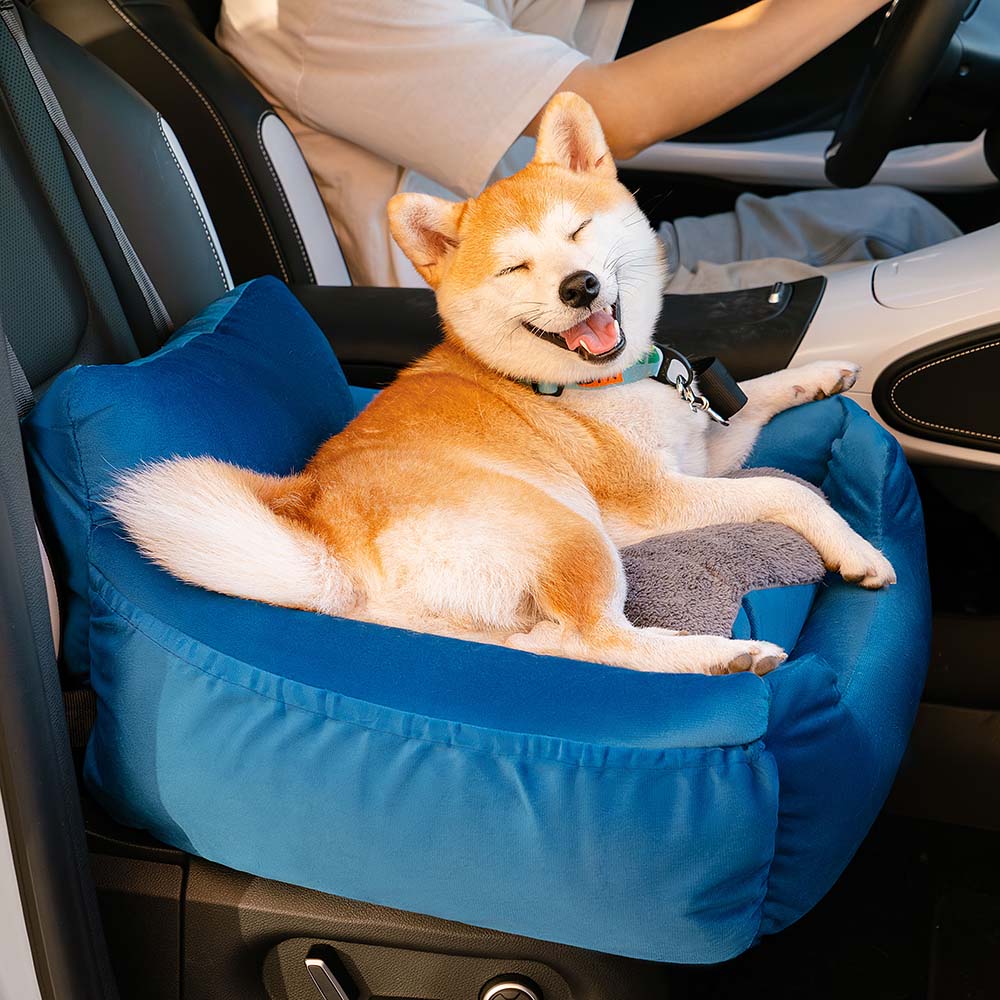 Lit de sécurité amovible pour animaux de compagnie, grand lit de siège de voiture pour chien