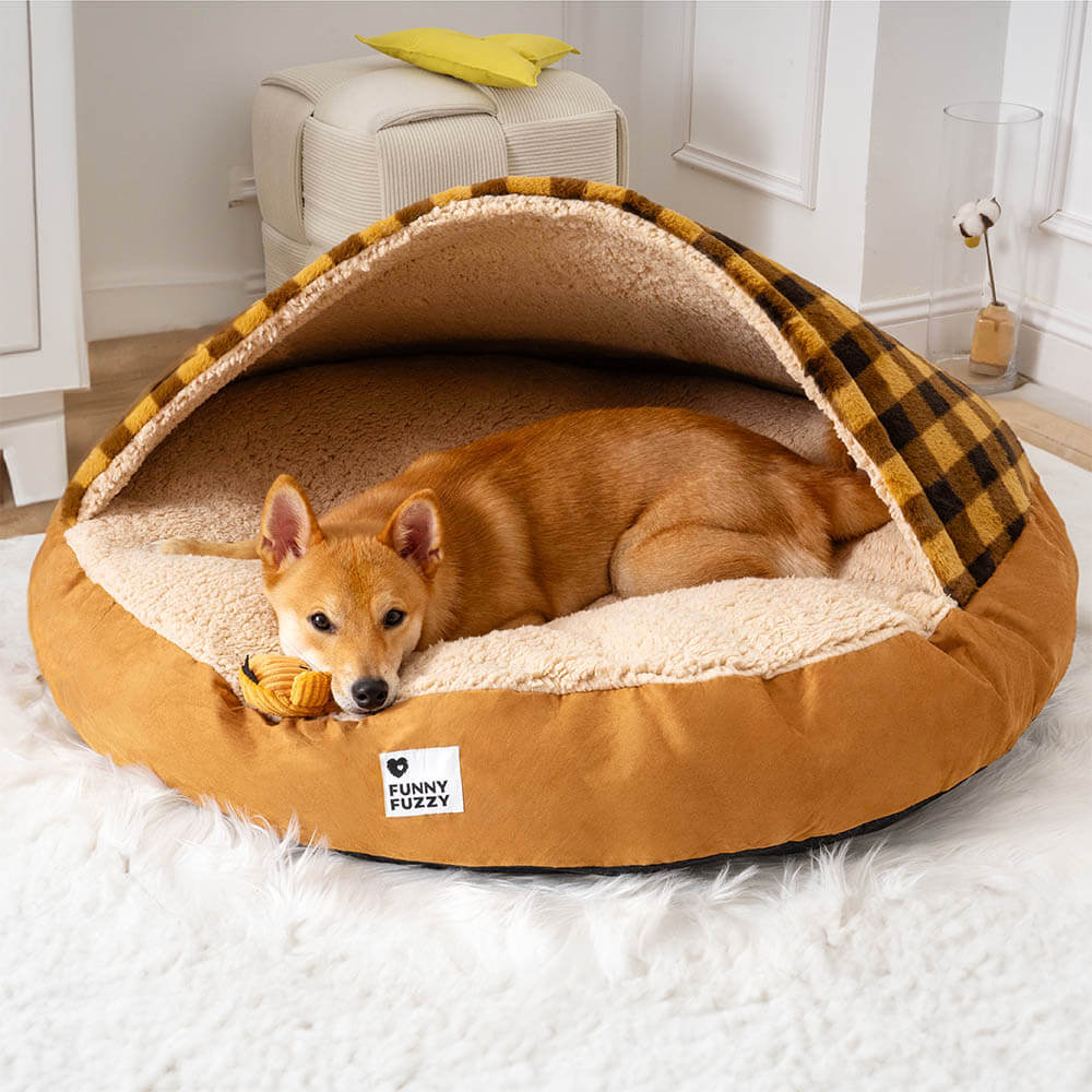Round Canopy Dream Hideaway Dog Bed Pet Nest Bed