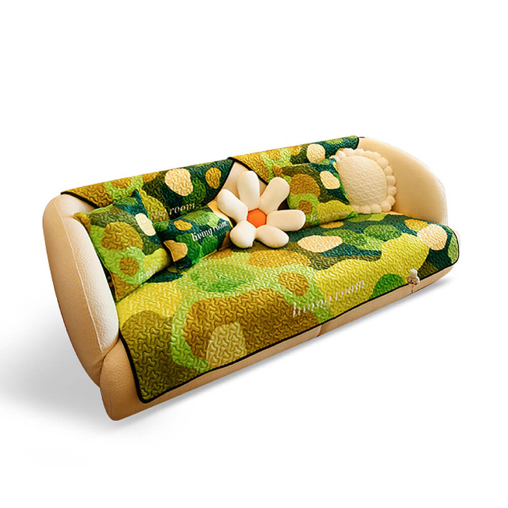 Housse de protection pour meubles, motif floral, anti-rayures, super douce