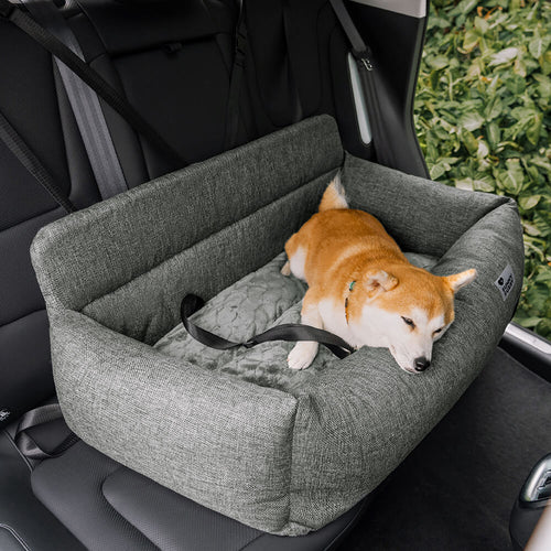 Travel Bolster Full Durable Washable Dog Car Back Seat Bed-FunnyFuzzy