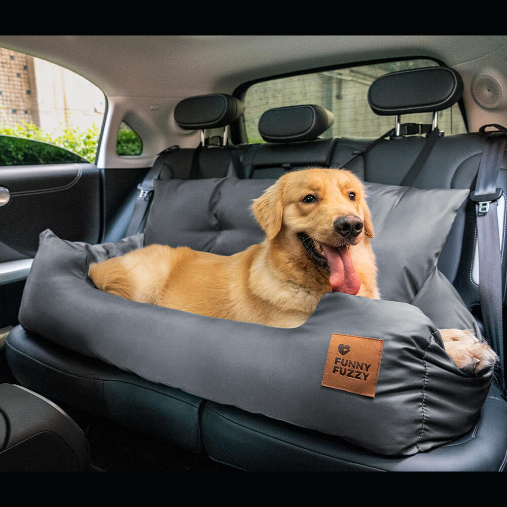  Dog Car Seat for Small Medium Large Dogs up to 50  LBS,Waterproof Car Seat for Dogs with Safety Belt,Washable Dog Pad,Durable  Pet Car Seat for Cars,Trucks,SUVs-Gray : Pet Supplies