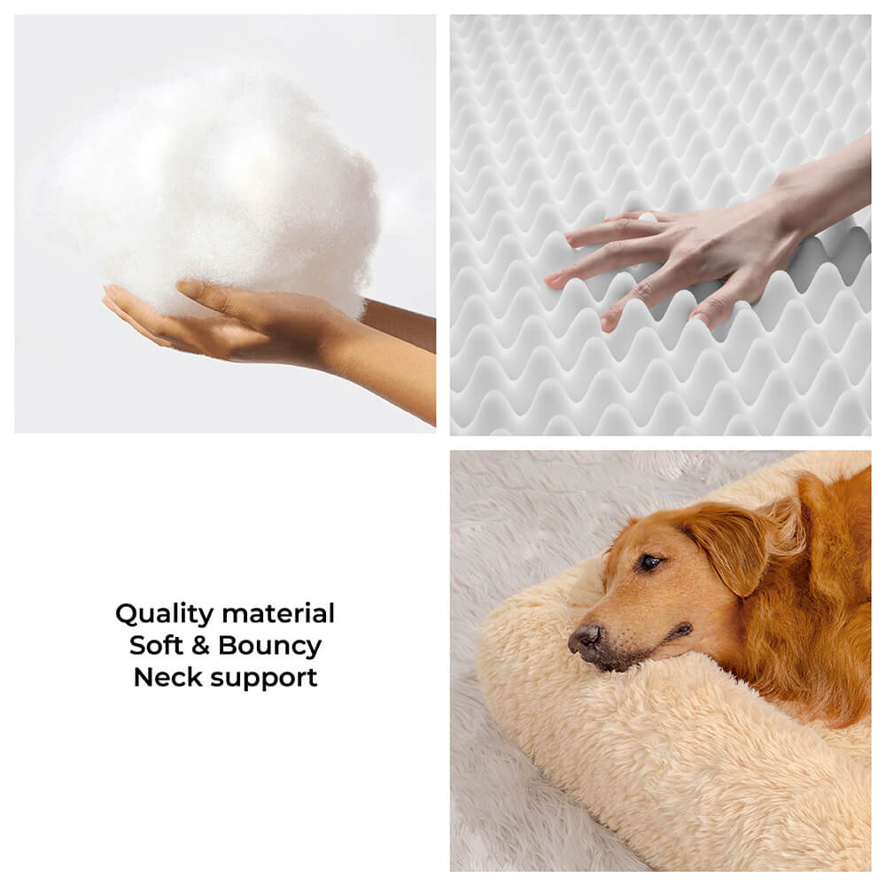 Ultimate Cozy Plush Extra Large Sleep Deeper Orthopedic Bed Human Dog Bed