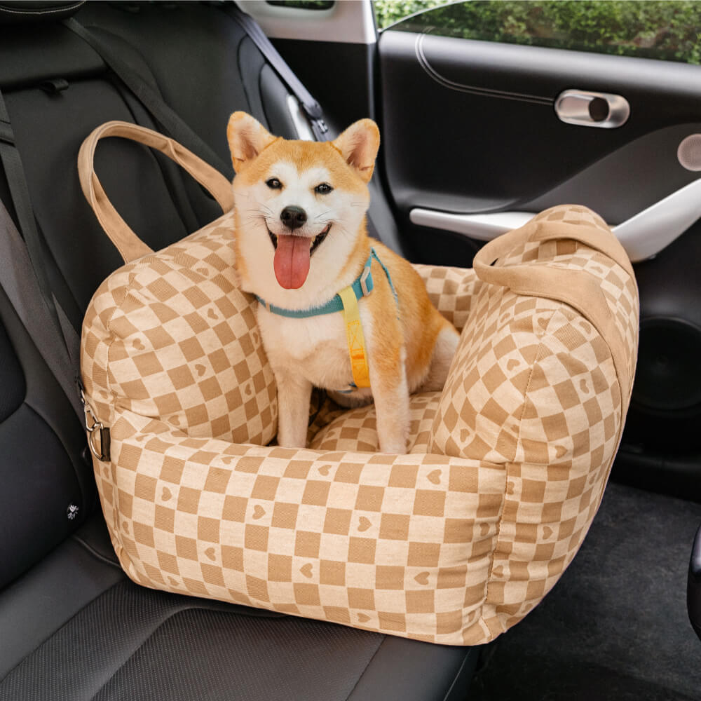 New Plaid Car Seat Cushion With Backrest, Autumn And Winter Warm Car Seat  Cushion, Simple And Comfortable Plush Car Seat Pad, 1 Set Includes Seat  Cushion And Backrest
