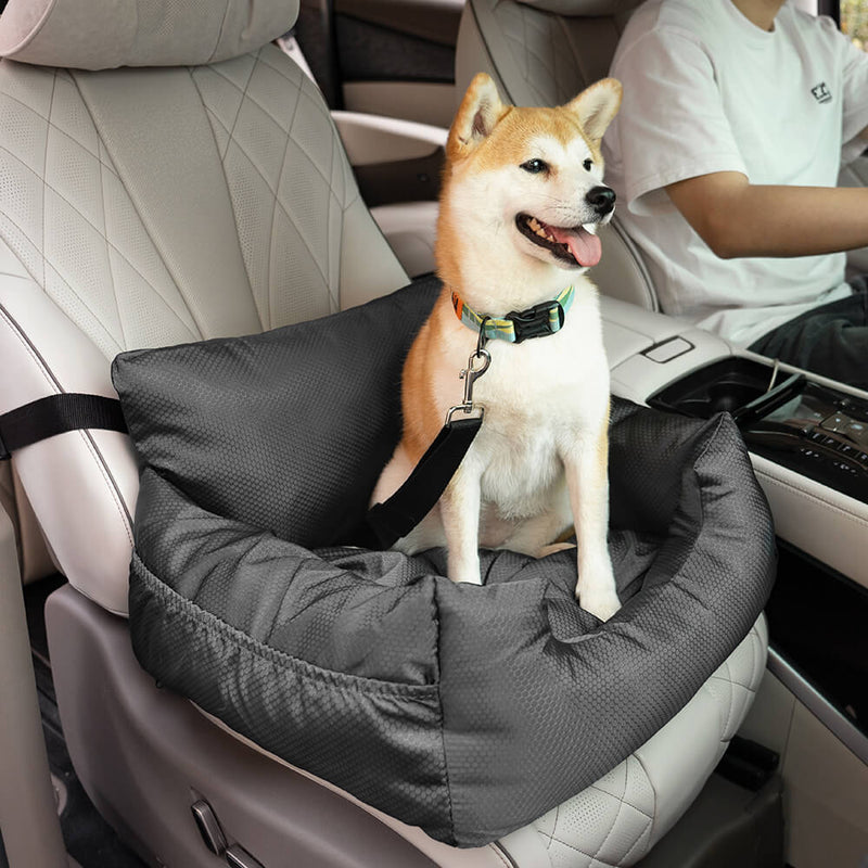 Waterproof Travel Bolster Dog Car Seat Bed FunnyFuzzy