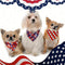 American Flag Star And Strips Dog Bandana
