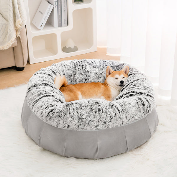 Super Soft Luxury Dutch Velvet Calming Orthopedic Dog Bed - FUNNYFUZZY