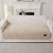 Furry Striped Sofa Protection Non-Slip Couch Cover - Solid