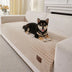 Furry Striped Sofa Protection Non-Slip Couch Cover - Solid