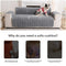 Fuzzy Bubble Plush One-Piece Pet-Friendly Sofa Protection Non-Slip Couch Cover