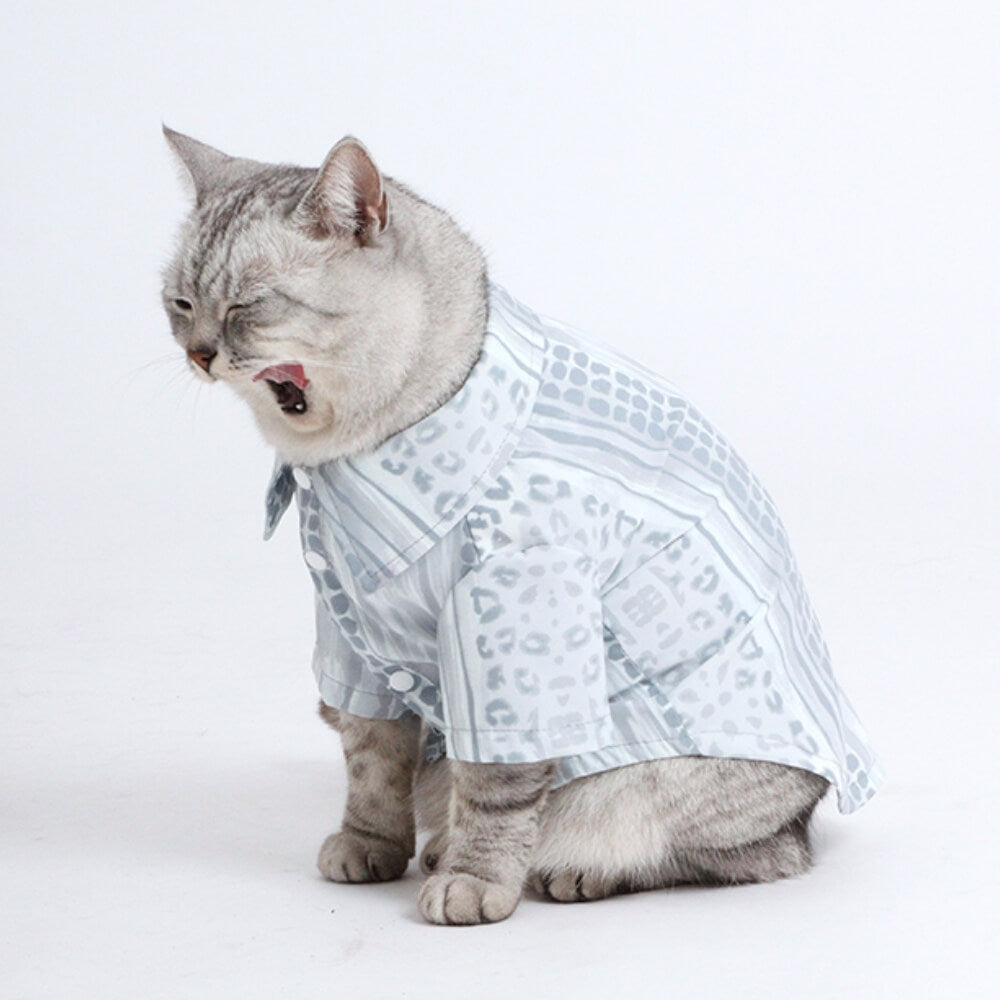 Hemd mit geometrischem Druckmuster, passendes Set für Haustiere und Besitzer