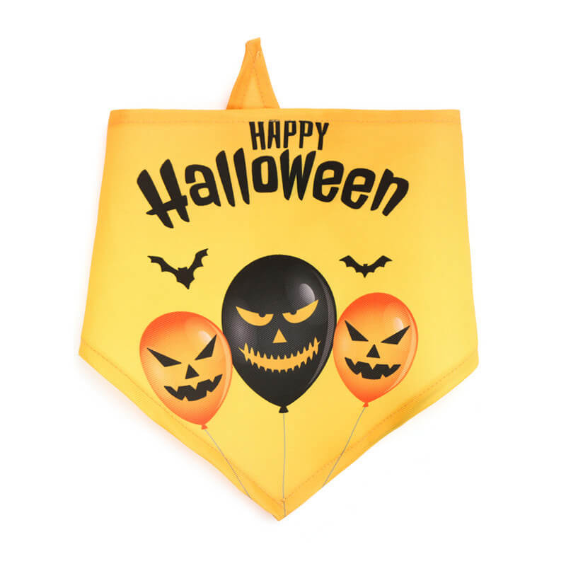 Bavoirs triangulaires fantômes de citrouille d'Halloween, bandanas pour chiens