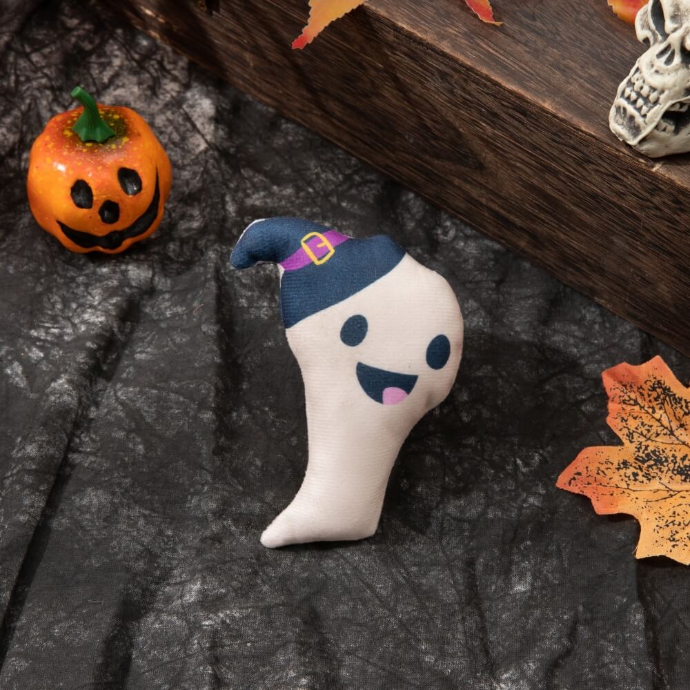 Halloween Themed Catnip Toys Ghost Skeleton Pumpkin Pet Toy