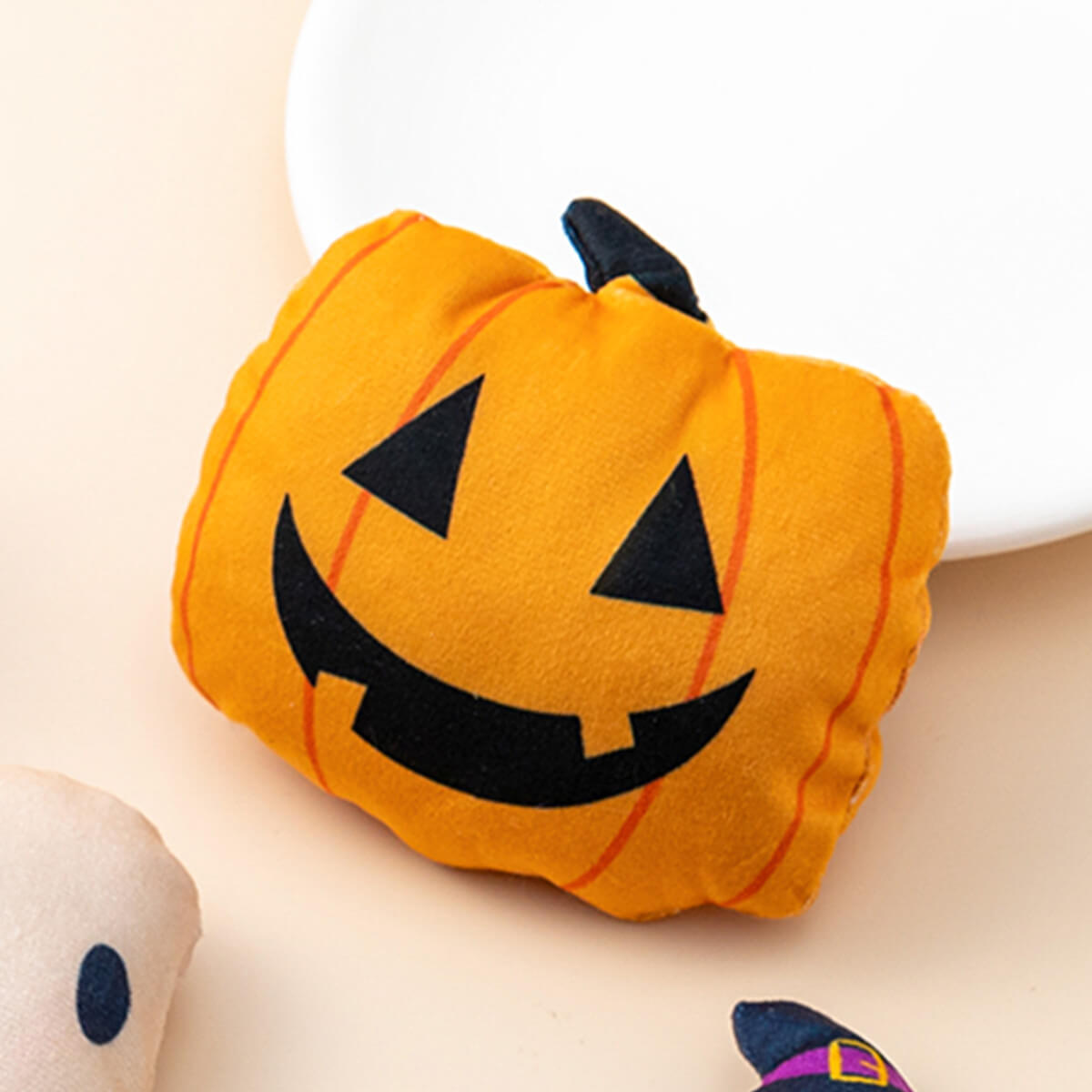 Halloween Themed Catnip Toys Ghost Skeleton Pumpkin Pet Toy