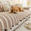 Irregular Contrast Color Chenille Skin-Friendly Non-Slip Sofa Protective Couch Cover