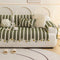 Irregular Contrast Color Chenille Skin-Friendly Non-Slip Sofa Protective Couch Cover