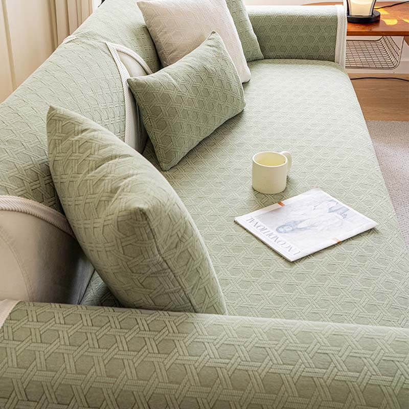 Jacquard Chenille Fabric Waterproof & Oil-proof Couch Cover