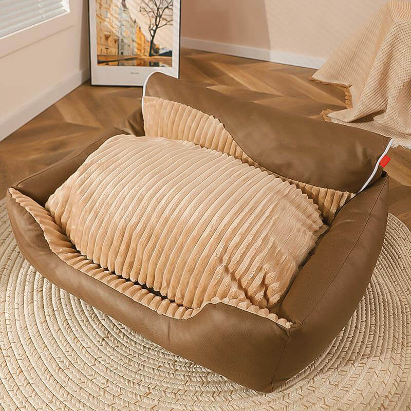 Large Warm Removable Dog Backrest Bed for All Seasons