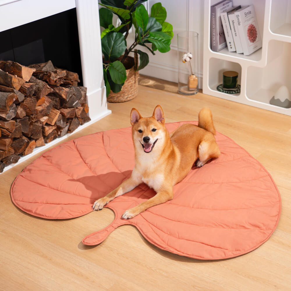 Leaf Shape Dog Blanket, Anthurium Pink