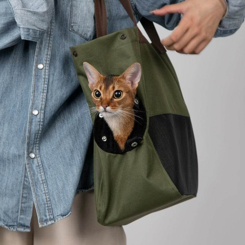 Lightweight Pet Carrier Bag Breathable Portable Single Shoulder Cat Bag