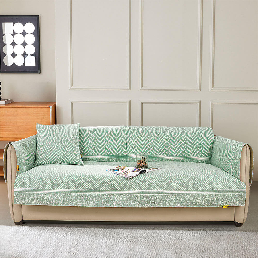 Moderner Muster-Eisseide-natürlicher kühlender Sofabezug mit Kratzschutz