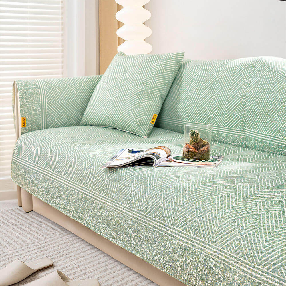Moderner Muster-Eisseide-natürlicher kühlender Sofabezug mit Kratzschutz