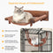 Modern Wooden Double-Layer Cat Wall Hammock for Lounging
