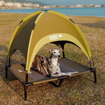 Cama de perros elevado de enfriamiento transpirable multifuncional con dosel - Pawair