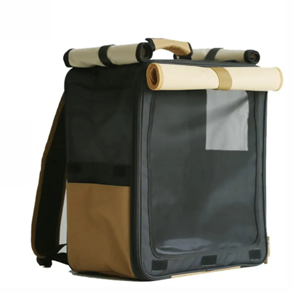 Multi-Purpose Breathable Roll-Up Pet Carrier Cat Backpack