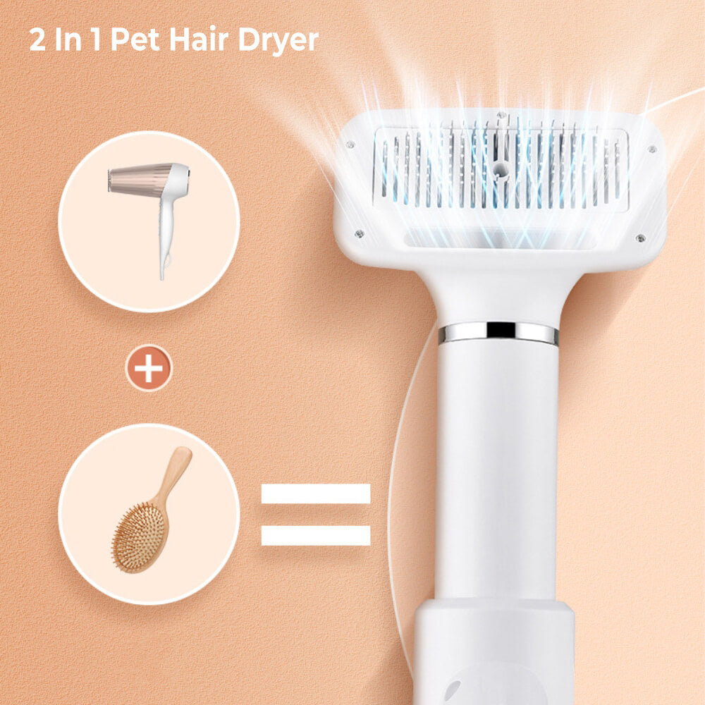 Multifunctional Hair Combing & Drying Adjustable Gear Portable Pet Hair Dryer