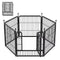 Multifunctional Rust-Proof Metal Pet Fence with Tall Garden Gate