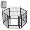 Multifunctional Rust-Proof Metal Pet Fence with Tall Garden Gate