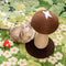 Handcrafted Mushroom-Shaped Natural Sisal Scratching Post for Large Cats