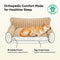 Großes waschbares, flauschiges, orthopädisches, weiches Hundekissen, Hundesofa, Snoozy Dream