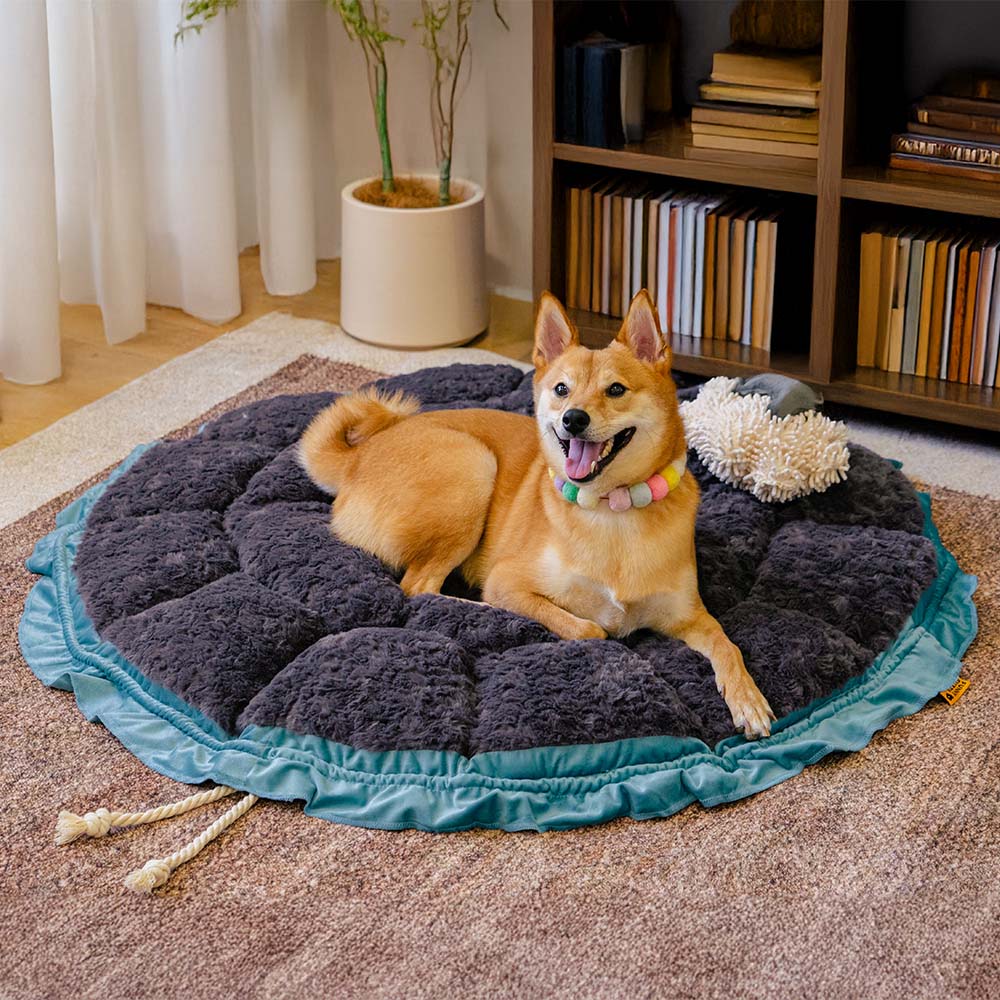 Nature-Inspired Adjustable Calming Dog Bed - Plush Nest