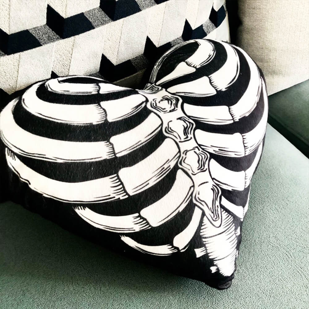 Halloween Spooky Ghost Skull Shaped Decorative Ornament Sofa Pillow