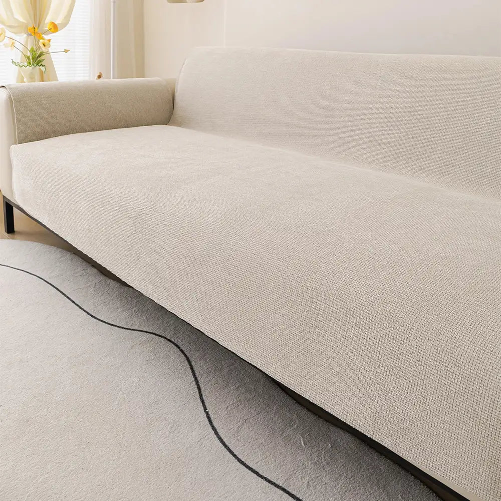 One-Piece Chenille Scratch-Resistant Durable Water-Repellent Non-Slip Couch Cover