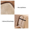 One-Piece Chenille Scratch-Resistant Recliner Chair Cover With Straps - Snowflake
