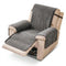 One-Piece Chenille Scratch-Resistant Recliner Chair Cover With Straps - Snowflake