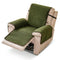 One-Piece Chenille Scratch-Resistant Recliner Chair Cover With Straps - Snowflake