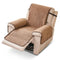 One-Piece Chenille Scratch-Resistant Recliner Chair Cover With Straps - Snowflake