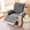One-Piece Chenille Scratch-Resistant Recliner Chair Cover With Straps - Snowflake