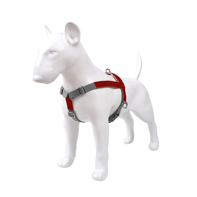 Verstellbares, atmungsaktives Hundegeschirr aus PU-Leder