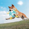 Paw Print Soccer Ball Dog Chew Toy With Straps